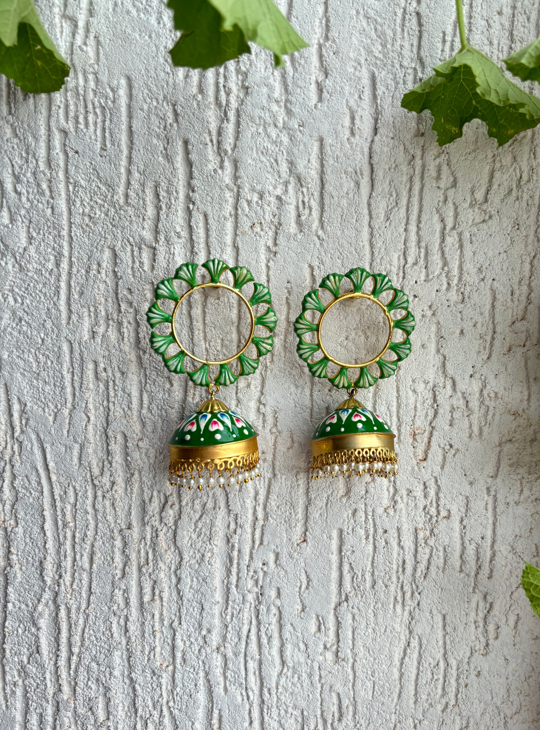 SURAJ HAND PAINTED EARRING SET