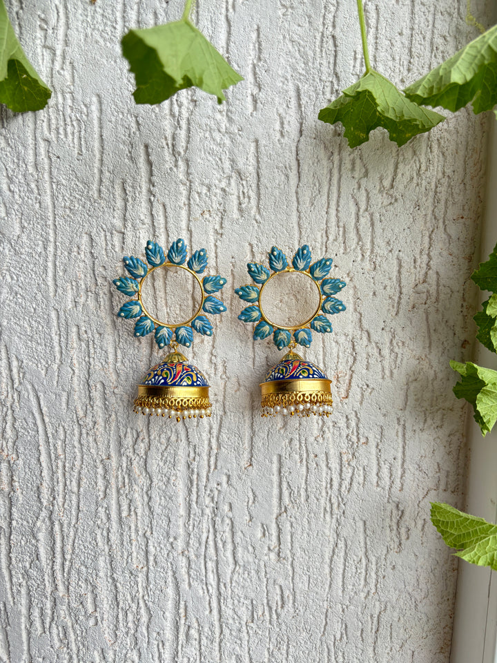 SURAJ HAND PAINTED EARRING SET