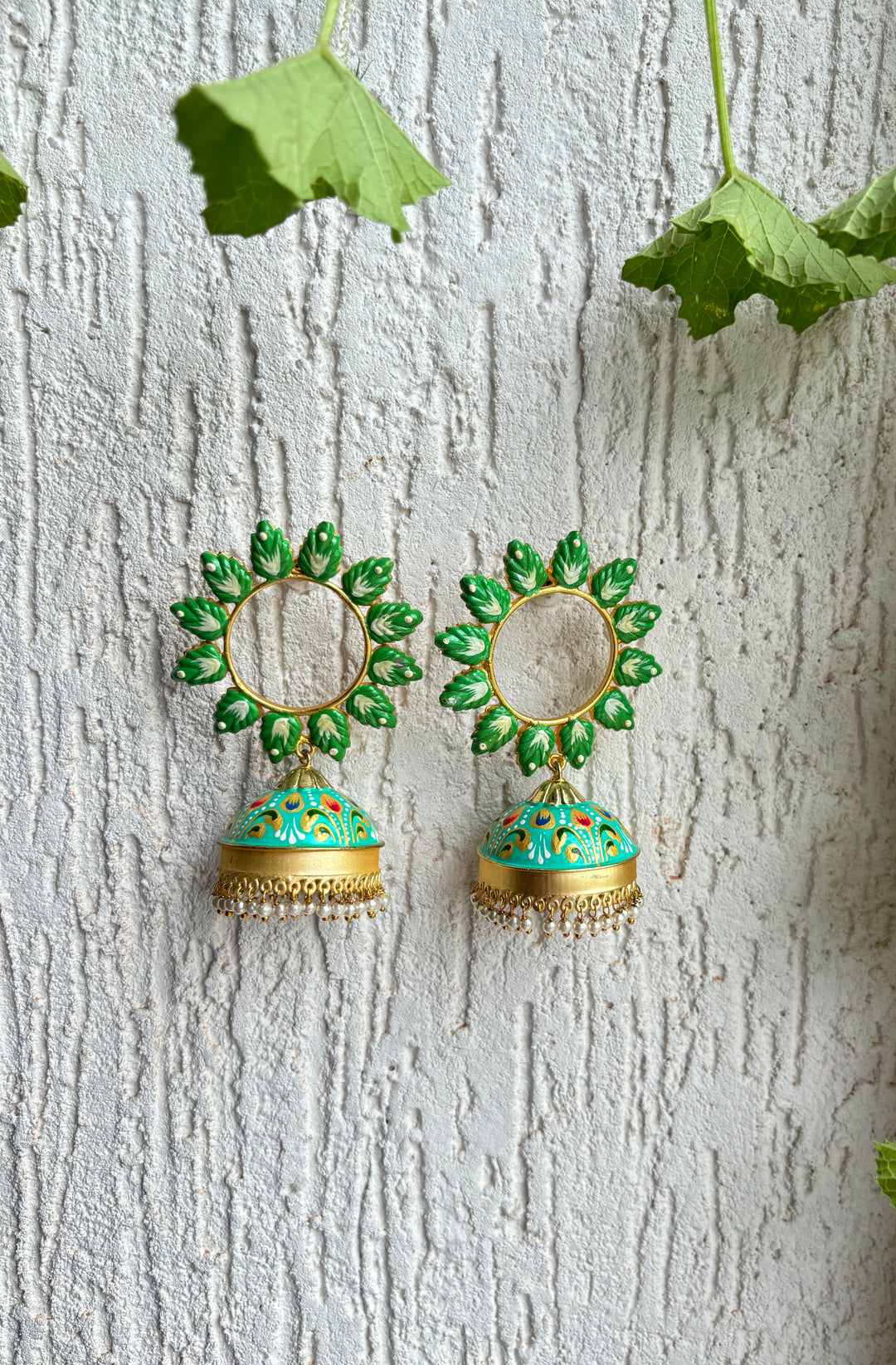 SURAJ HAND PAINTED EARRING SET