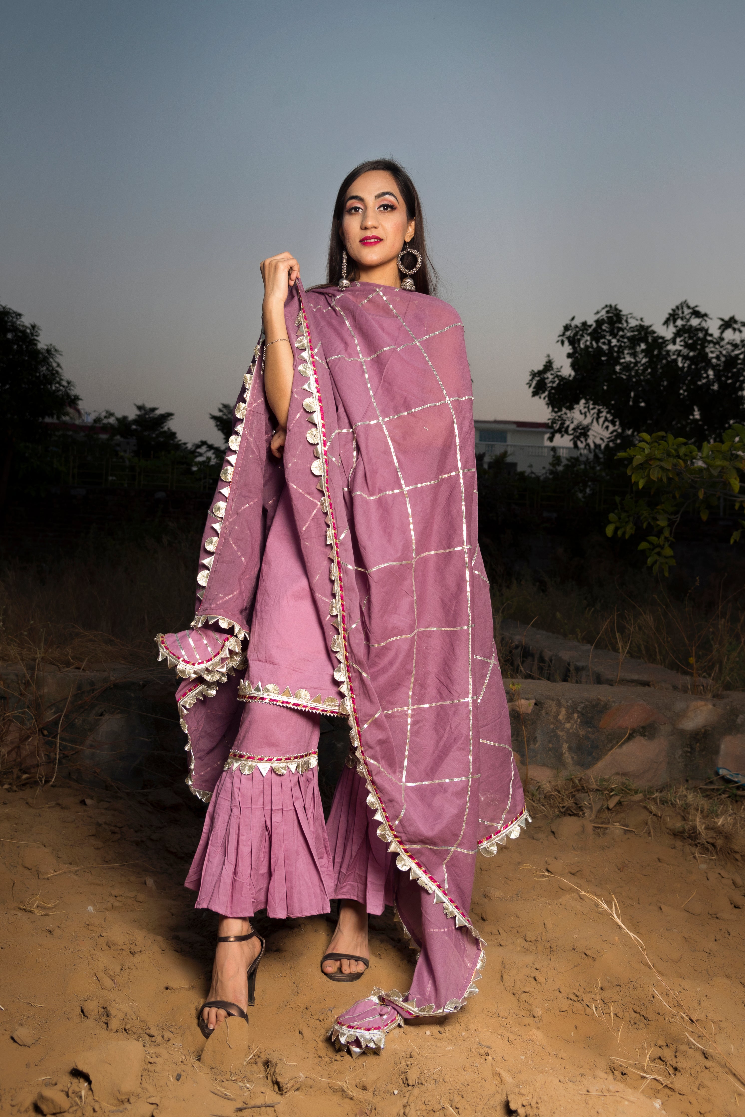 Cotton Nodern Gharara Sharara Dress | Farshi Gharara Dress