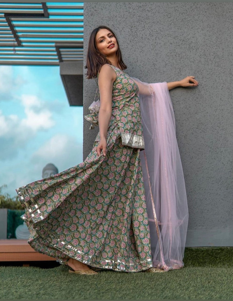 Buy From The Best Collection of Kurta Skirt Sets – Pomcha Jaipur