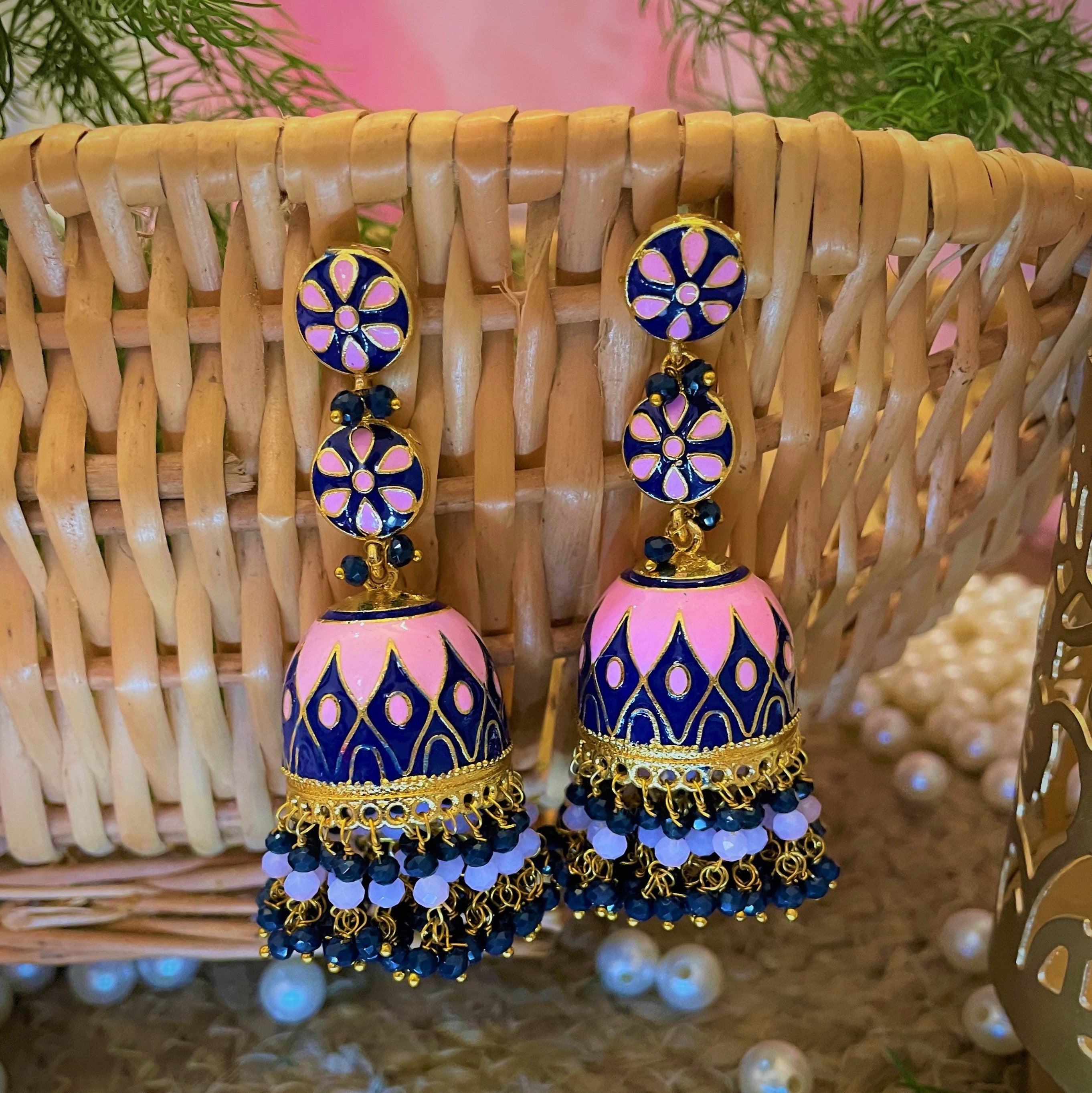 Hand Painted Earrings – Sarang